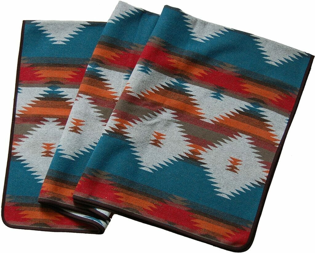 RUTH&BOAZ Outdoor Wool Blend Blanket Ethnic Inka Pattern