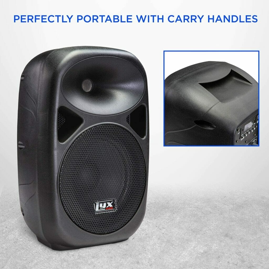 LyxPro SPA-8 Compact 8″ Portable PA System 